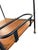 Black Vintage Stitched Leather Bar Cart by Jacques Adnet, 1950s For Sale - Image 8 of 13