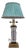 1990s Quality Crystal & Brass Table Lamp W. Shade For Sale