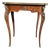 1860 French Artisan Louis XV Brown Marquetry Center Table-1 Pc For Sale