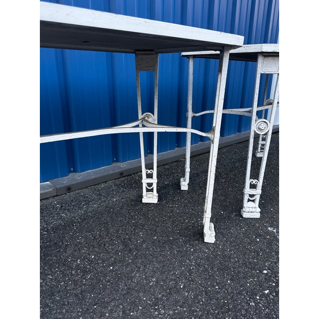 Maison Jansen 1920s Wrought Iron Potting Tables in the Manner of Maison Jansen For Sale - Image 4 of 12