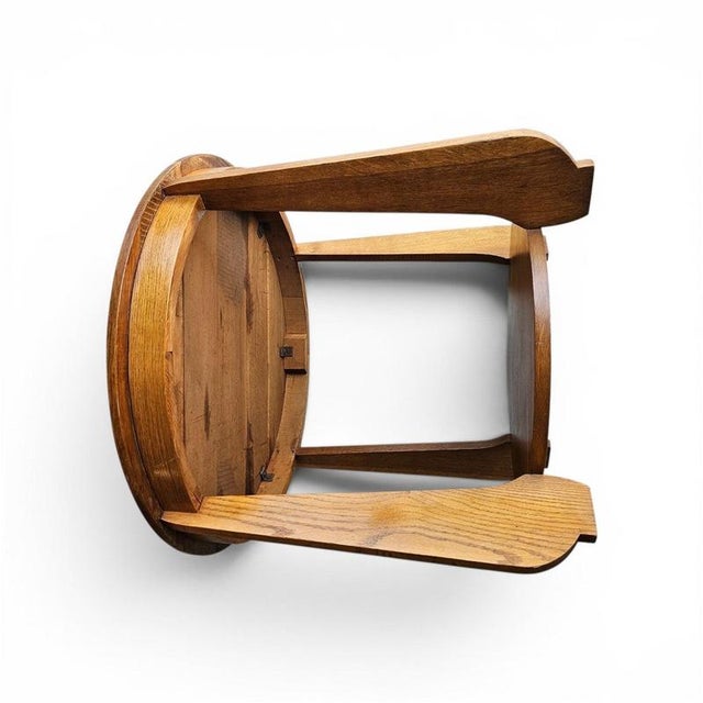 Art Deco Oak Side Table, 1930s For Sale - Image 12 of 16