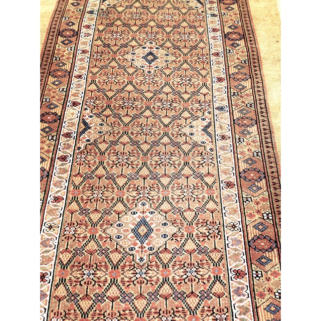 Early 1900 Antique Hand Knotted Persian Sarab Runner Rug. 3'x 16' For Sale In Los Angeles - Image 6 of 12
