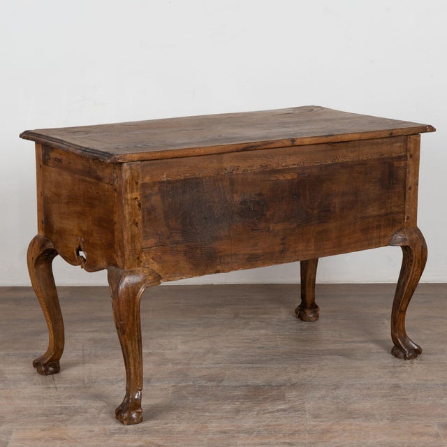 19th Century French Oak Chest of Drawers or Console Table With Cabriole Legs For Sale - Image 12 of 12