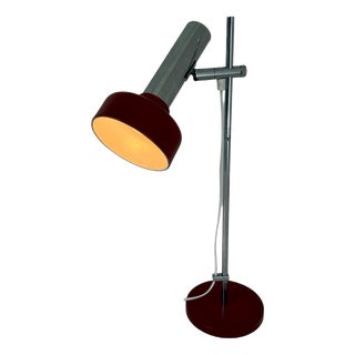 Burgundy Red Desk Lamp from Gura, Germany, 1970s For Sale