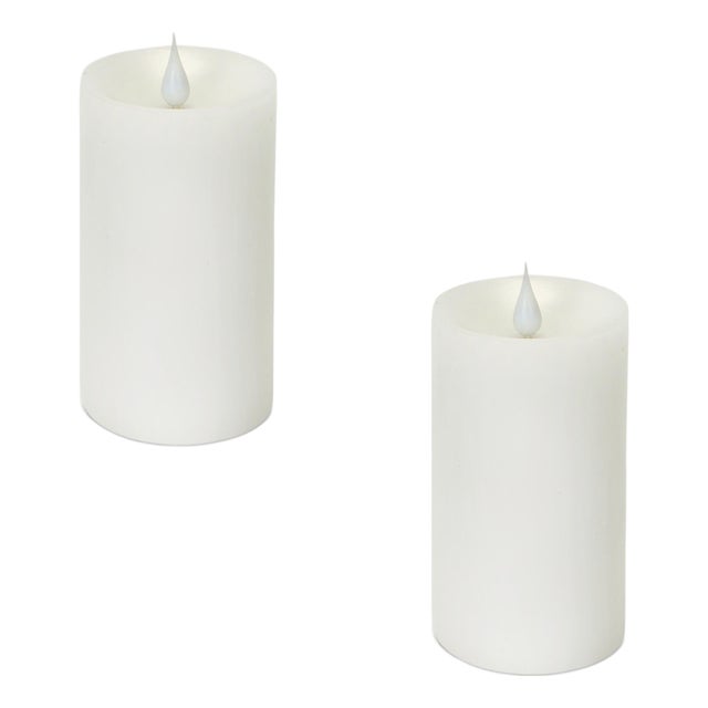 Simplux Designer LED Candle with Moving Flame and Remote (Set of 2) For Sale