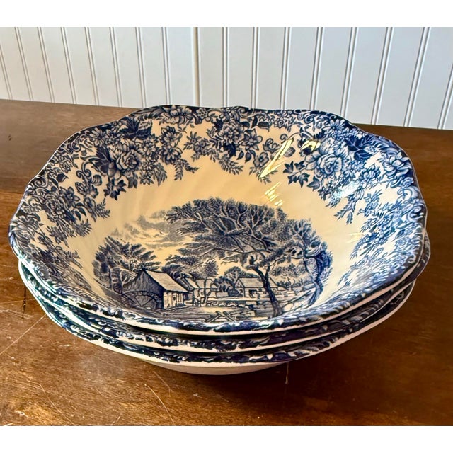 Mid 20th Century Mill Stream Bowls by Johnson Brothers - 3pcs For Sale - Image 11 of 12