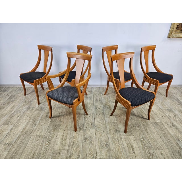 Vintage Gondola Chairs by Pietro Costantini, 1980s, Set of 6 For Sale - Image 5 of 16