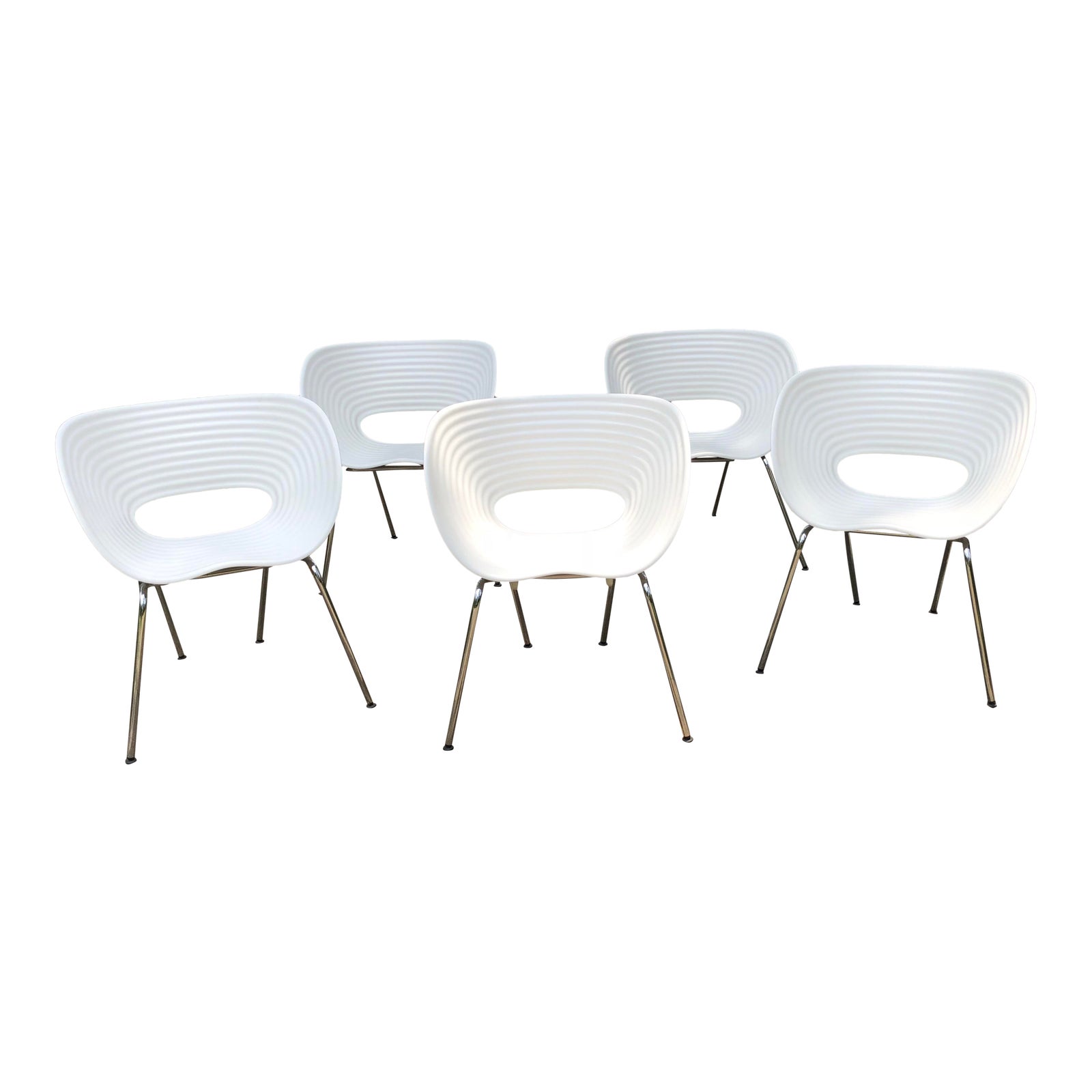 Tom Vac Ron Arad By Vitra Chairs Set Of 5