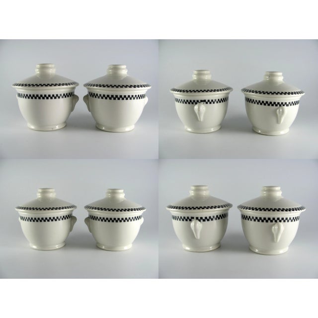 1937 American Diner Black Checks Checkers Checkered Restaurant Ware