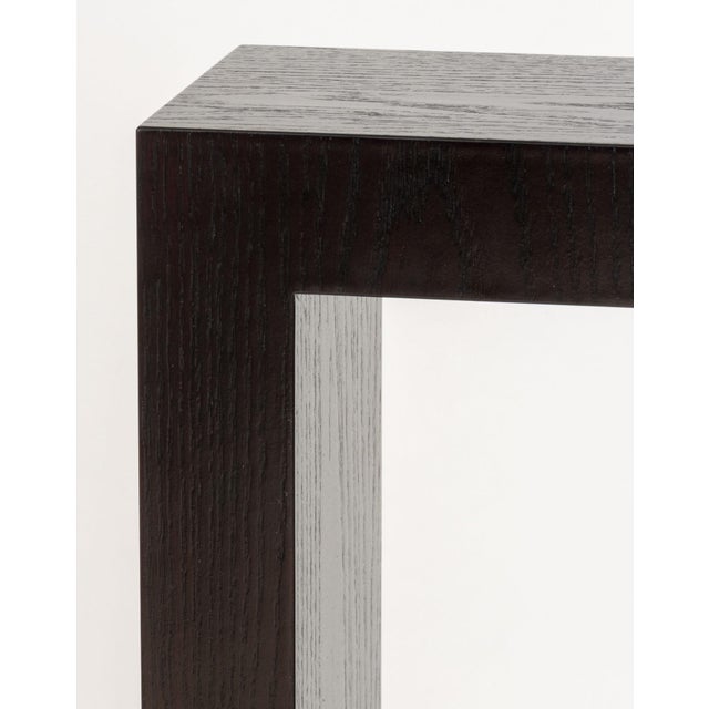 Early 21st Century Contemporary Ebonized Wood Pedestal For Sale - Image 5 of 7