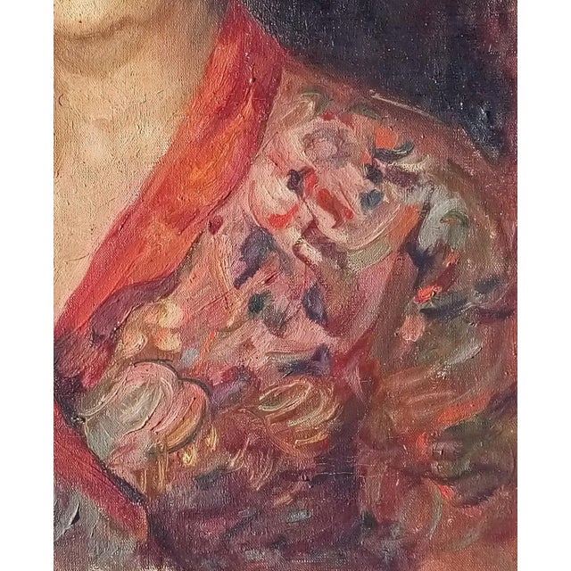 Original Oil Painting: Soviet Woman Portrait, Ukrainian Artist 60-50 For Sale - Image 6 of 6