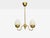 1950s 1950s Swedish Modern, Pendant Light, Etched Opal Glass, Brass For Sale - Image 5 of 11