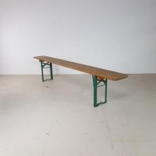 Vintage German Folding Garden Beer Bench For Sale - Image 6 of 11