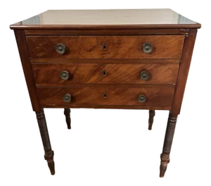 Late Federal Circa 1820 Mahogany Work Table