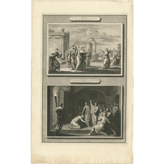 Early 18th Century Acts of the Apostles, 1700, Paper, Set of 4 For Sale - Image 5 of 9