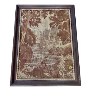 Mechanical Tapestry in Frame Late 19th Century For Sale