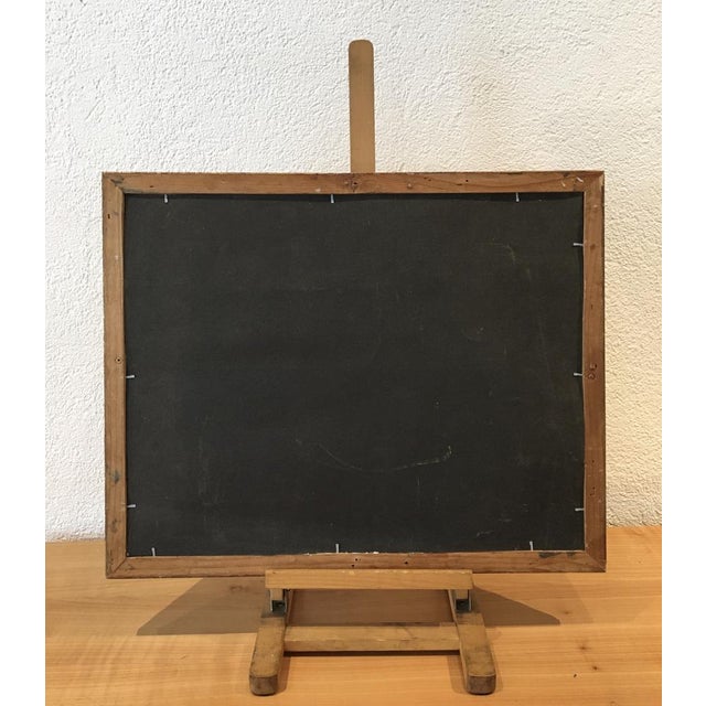 Emaire, Oliviers et bord de mer, Pastel on Paper, Framed For Sale - Image 8 of 9