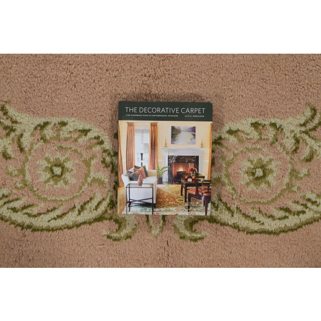 Vintage French Floral Wool Square Rug With Cartouches by Rug & Kilim, 1950-1959 For Sale - Image 9 of 9