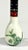 1950s Beautiful Peking Glass Overlay Snuff Bottle W/Carved Cat, Bird & Flower in Green For Sale - Image 4 of 6