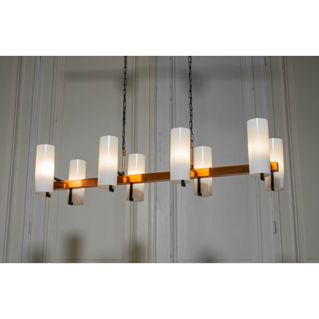 1970s Vintage Danish Copper Chandelier by Jo Hammerborg for Fog & Mørup, 1970s For Sale - Image 5 of 10