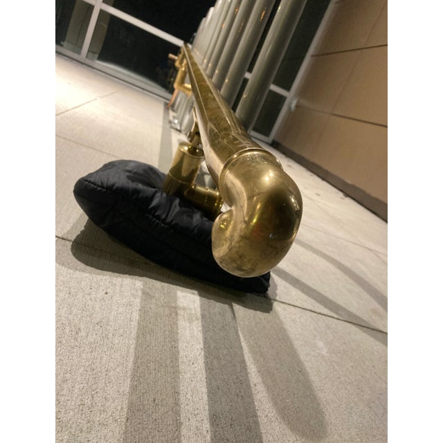 Late 19th Century 14’ Architectural Brass Handrail From Denver’s “Brown Palace” Circa 19th Century France For Sale - Image 5 of 13