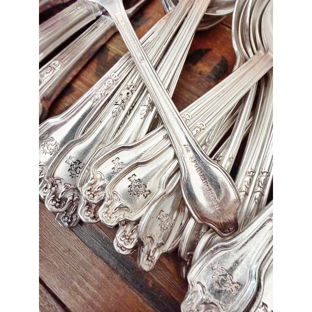 Silver 1960s Silver Plated Flatware Service for 10 From the Fontainebleau Hotel Miami Beach - 60 Piece For Sale - Image 8 of 12
