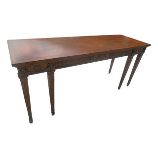 Stunning Monumental Maitland Smith Hand Carved Entry / Foyer / Console Table For Sale