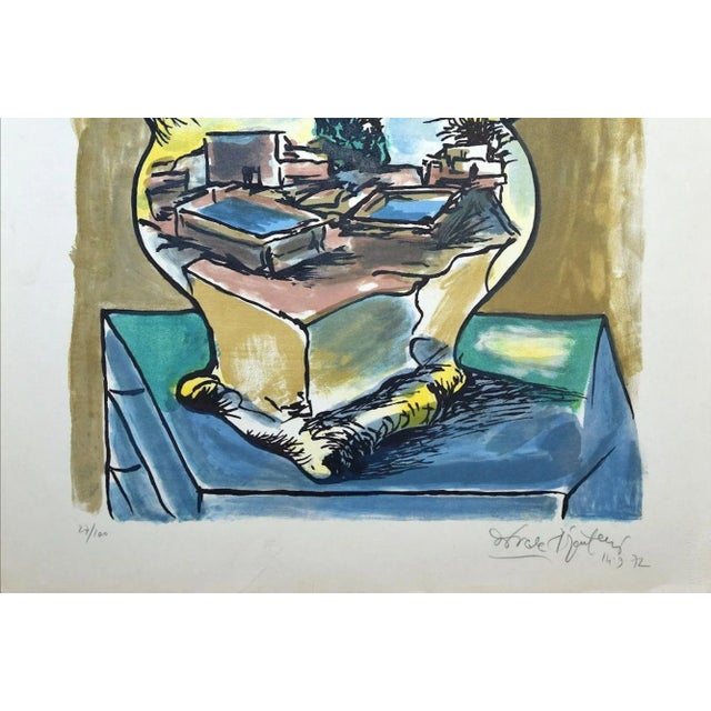 The Vase is an original artwork realized by Ercole Pignatelli in 1972. Colored lithograph. Hand-signed and dated by the...