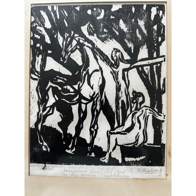 Susan Rothenberg, Artist's Proof, Original Wood Engraving, 1970s For Sale - Image 12 of 14