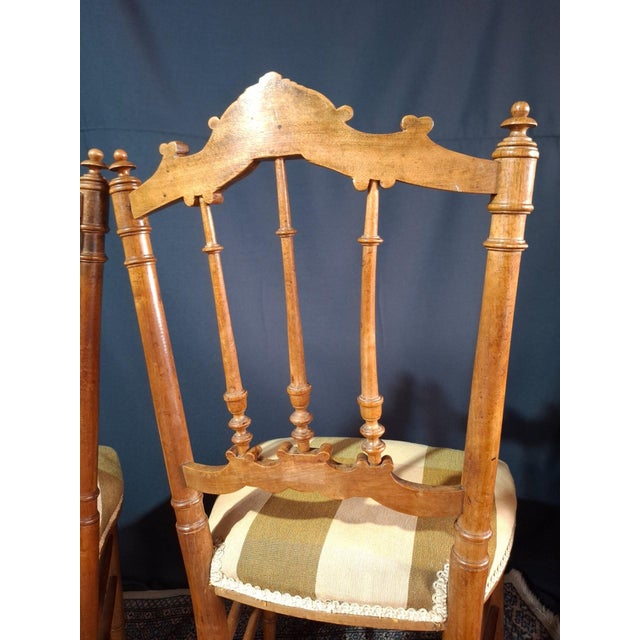 Beige Volante Chairs, 1890s, Set of 2 For Sale - Image 8 of 11