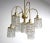 Metal Mid-Century Crystal Chandelier, 1960s For Sale - Image 7 of 8