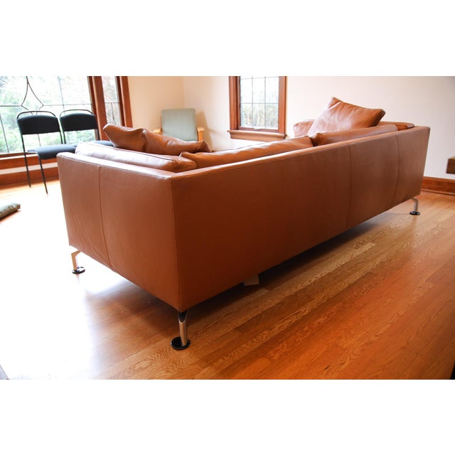 Soressi for Design Within Reach Leather Como Sofa Chairish