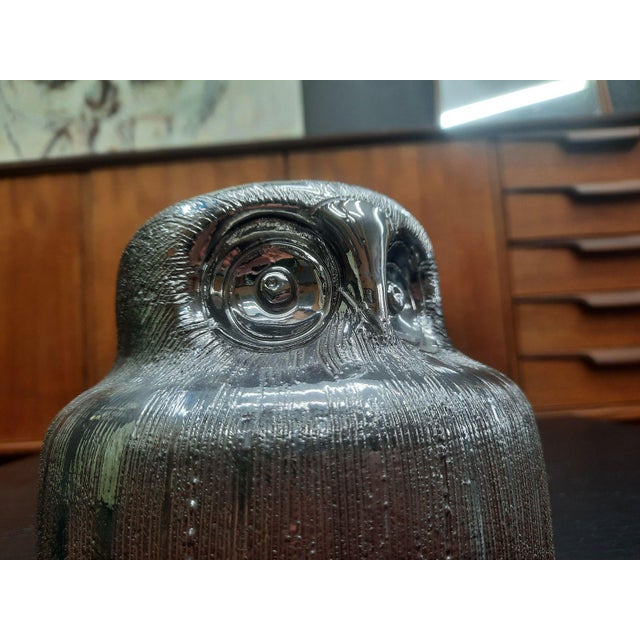 Bitossi Silver Ceramic Owl by Aldo Londi for Bitossi, Italy, 1970s For Sale - Image 4 of 12