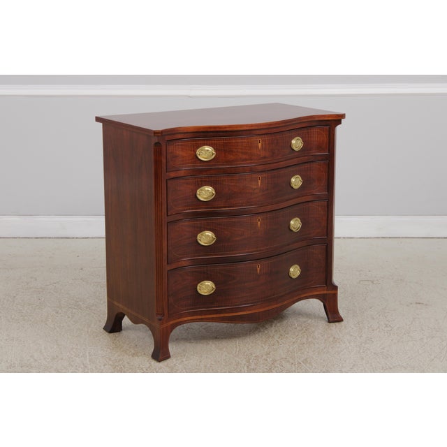 Age: Approx: 20 Years Old Details: Serpentine Curved Front Dovetailed Drawer Construction High Quality Construction Oak...