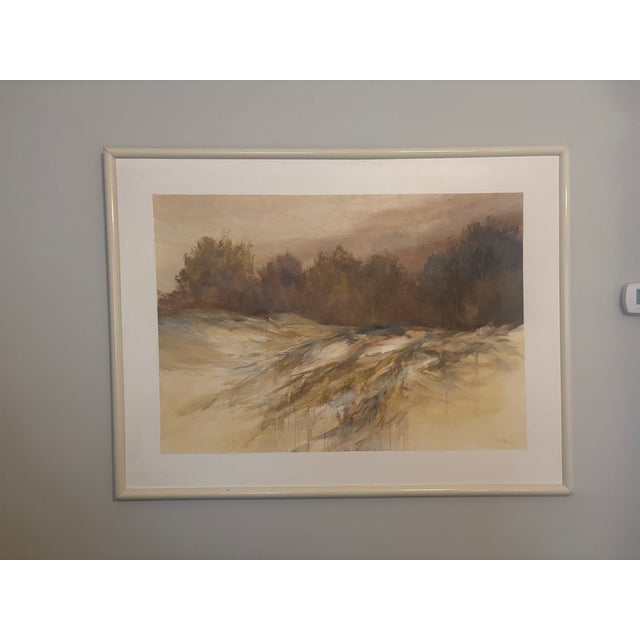 Wood 1980s Owen Wexler Signed Original Painting For Sale - Image 7 of 8