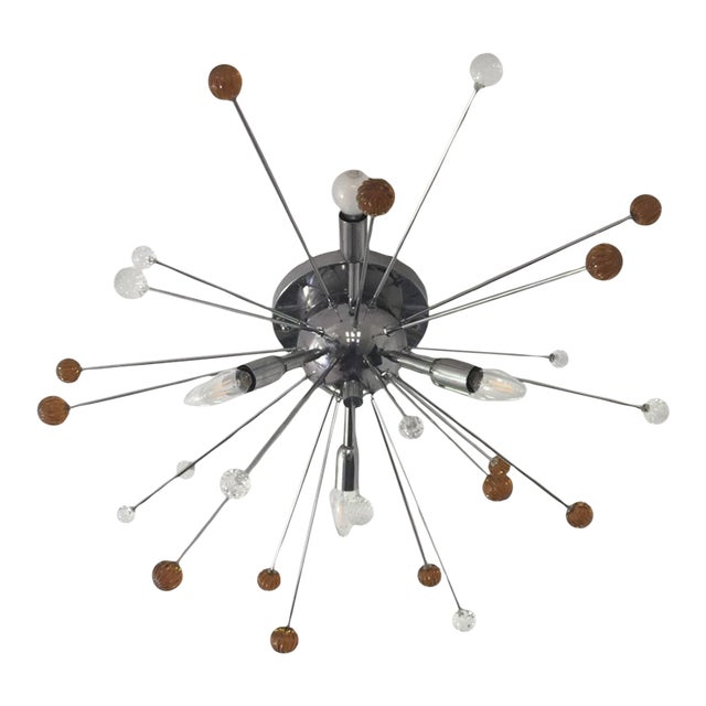 Murano Glass Flush Mount Sputnik For Sale