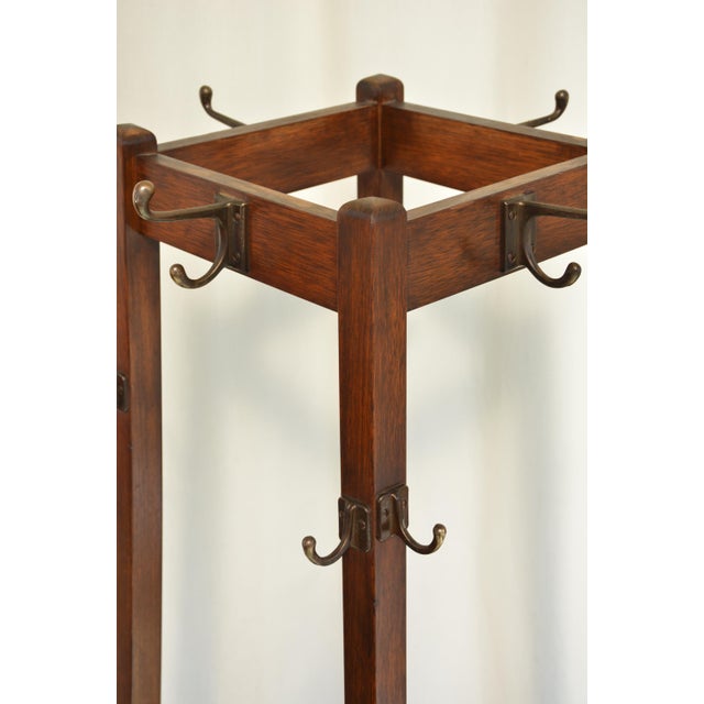 1940s English Arts and Crafts Coat Stand, 1900 For Sale - Image 5 of 18