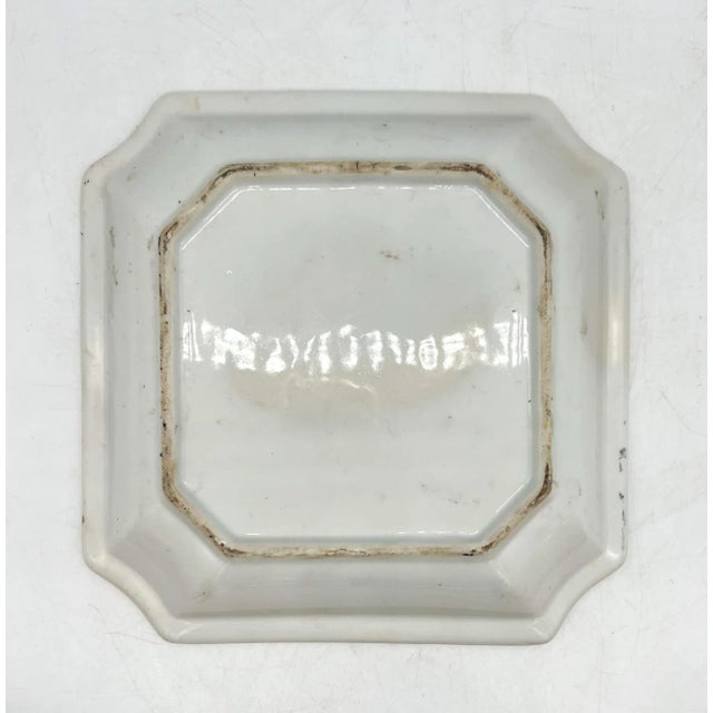 20th Century Chinoiserie Blue and Pink Floral Vide Poche/Catchall Dish For Sale In Houston - Image 6 of 13