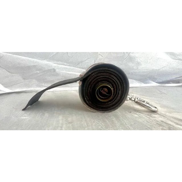 Victorian Style Retractable Razor Strap Enclosed in Silver For Sale - Image 9 of 12