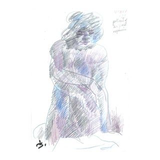 1997 James Bone Female Nude Drawing For Sale