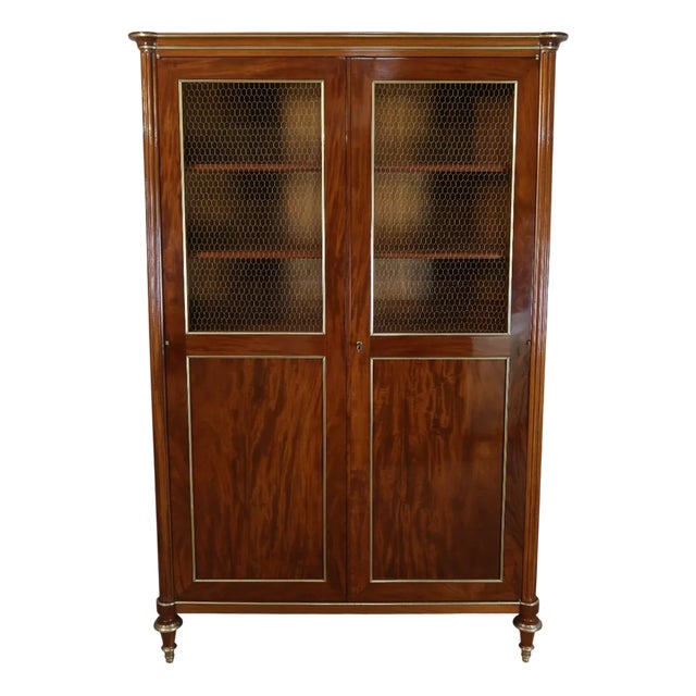 Louis XVI Mahogany Bookcase For Sale