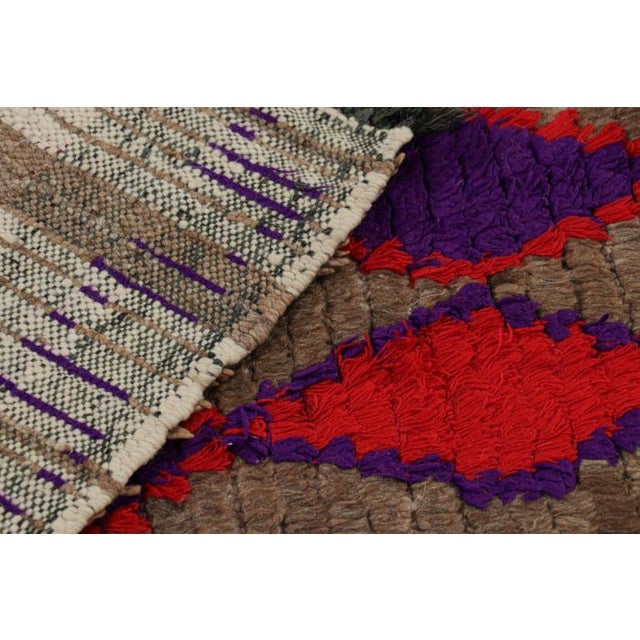 Textile Vintage Moroccan Runner With Polychromatic Diamond Patterns, From Rug & Kilim For Sale - Image 7 of 7