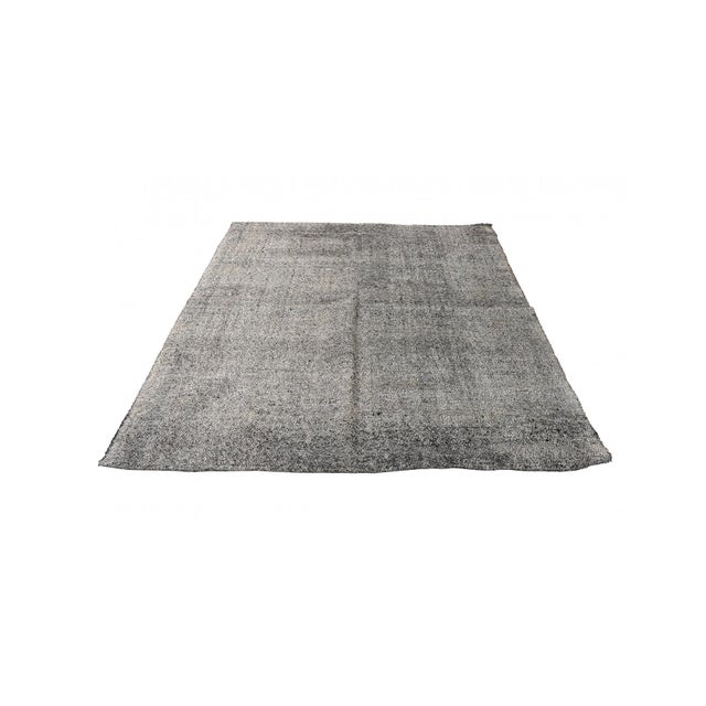 Mid-Century Modern Gray Vintage Turkish Modern Kilim - 6`7″ X 7`10″ For Sale - Image 3 of 6