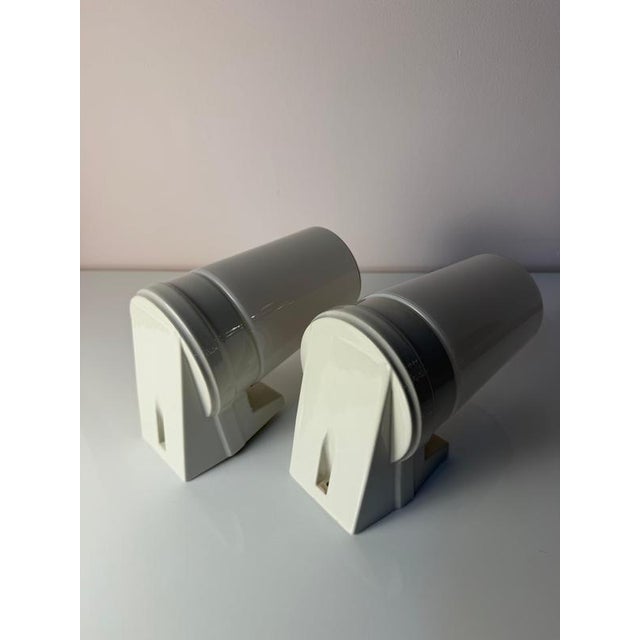 Model 6070 Wall Lamp in White by Sigvard Bernadotte for Ifö, Set of 2 For Sale - Image 9 of 11