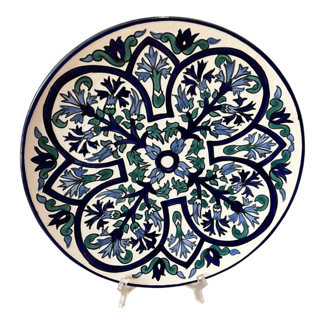 Highly Collectible Mid Century (1950’s) Tunisian Pottery With Artisian’s Stamp of Authenticity For Sale