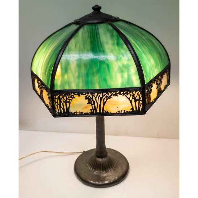 Early 20th Century Arts and Crafts Handle Table Lamp For Sale - Image 9 of 18