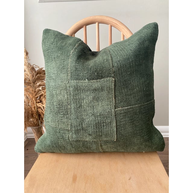 Textile Vintage Turkish Patchwork Hemp Pillow Cover For Sale - Image 7 of 7