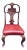 Red Chinoiserie Dining Chair For Sale