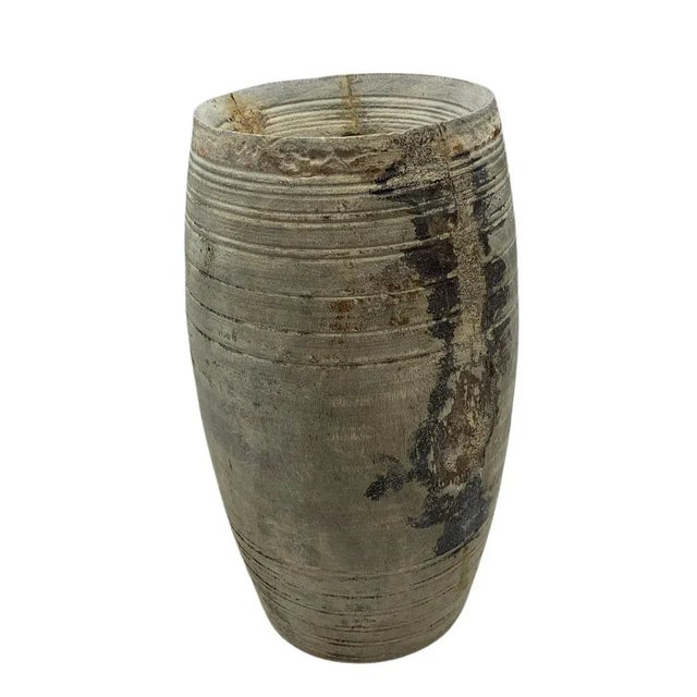 These vintage wood pots from India are truly special and when one considers they were carved from a single piece of wood...