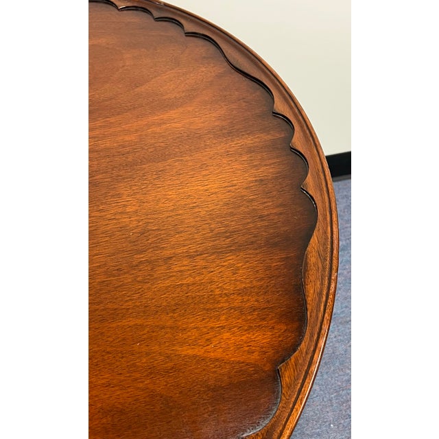 Vintage Brandt Mahogany Queen Anne Style Tea Table For Sale In New York - Image 6 of 10